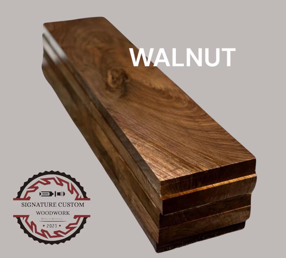 Thick As A Brick Multi Color Cutting Board – Walnut & Cherry with Bloodwood / Purpleheart Accents – Juice Groove, Handles, Non-Skid Feet 2”