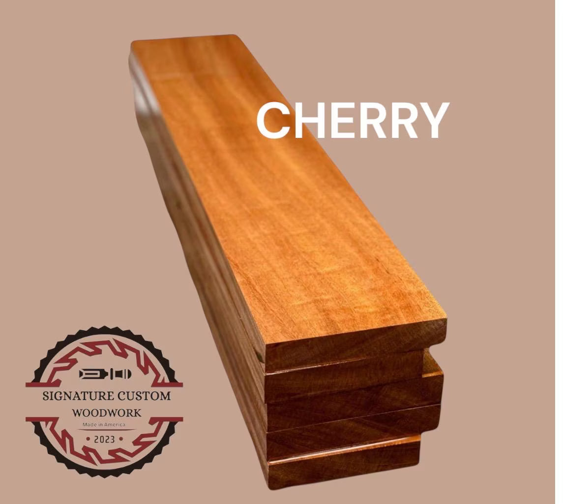 Thick As A Brick Multi Color Cutting Board – Walnut & Cherry with Bloodwood / Purpleheart Accents – Juice Groove, Handles, Non-Skid Feet 2”
