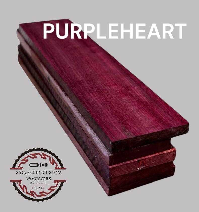Thick As A Brick Multi Color Cutting Board – Walnut & Cherry with Bloodwood / Purpleheart Accents – Juice Groove, Handles, Non-Skid Feet 2”