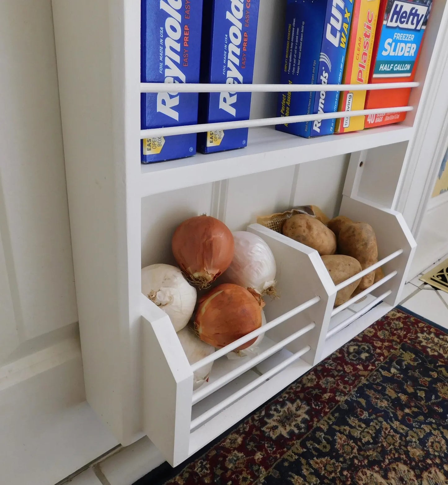 Bottom Section Wall / Door Mounted -  Spice Rack Organizer